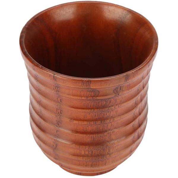 2021 Japanese Style Wood Cups Vintage Holders Coffee Mugs Drinking Tea Enjoy Life