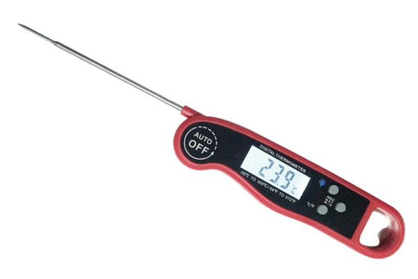 Electronic Foldable Probe BBQ Meat Thermometer With Meat Temperature Guide