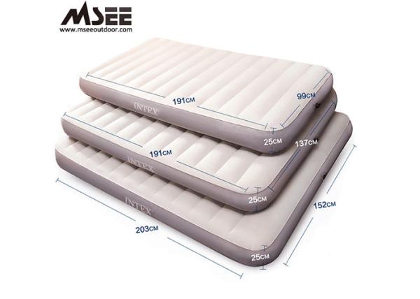 King Size Flocked Air Bed For Home / Car 135 * 85 * 45CM 13 . 6 Gross weight