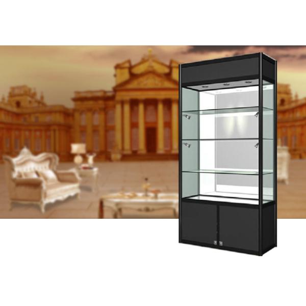 Fashion Metal Jewellery Display Cabinet , Durable MQ-030 Tall Glass Display Cabinet