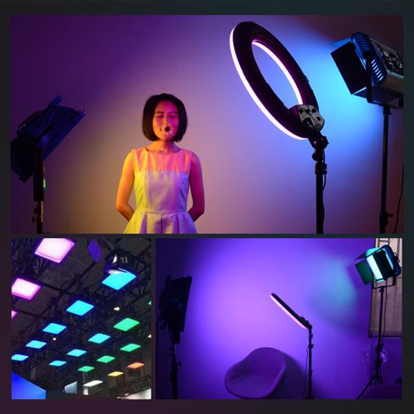 Dc 26v RGB LED Video Light Aluminum Alloy Panel Lights 300w Professional Film Lighting