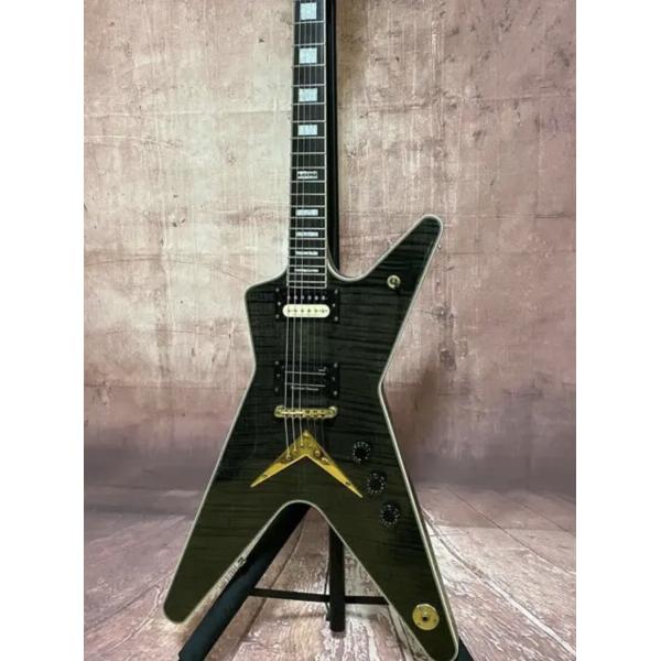 Custom Dimebag Darrell The Dean ML Type Shaped Electric Guitar Olive Green