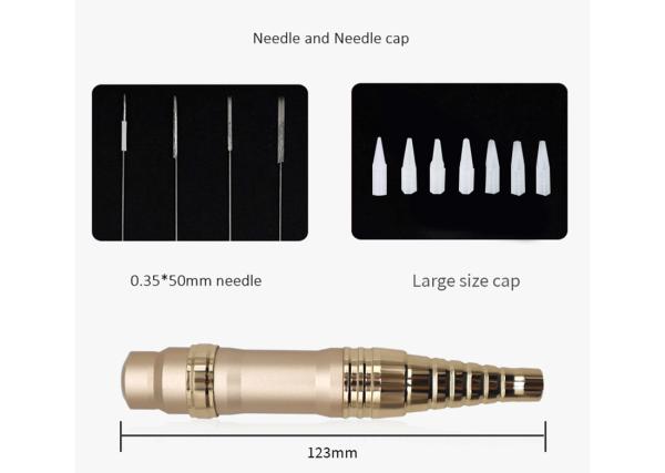 35000rpm Golden Permanent Makeup Machine 10V Strong Power For Eyebrow Lip