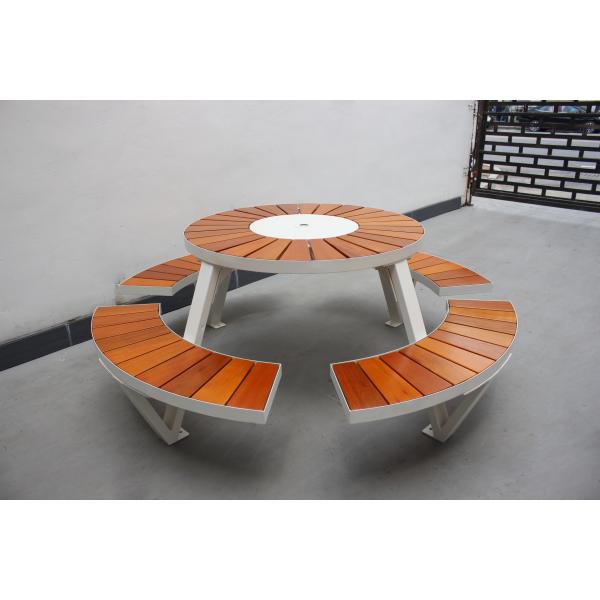 Коммерческая школа Деревянные открытые пикники со зонтиком