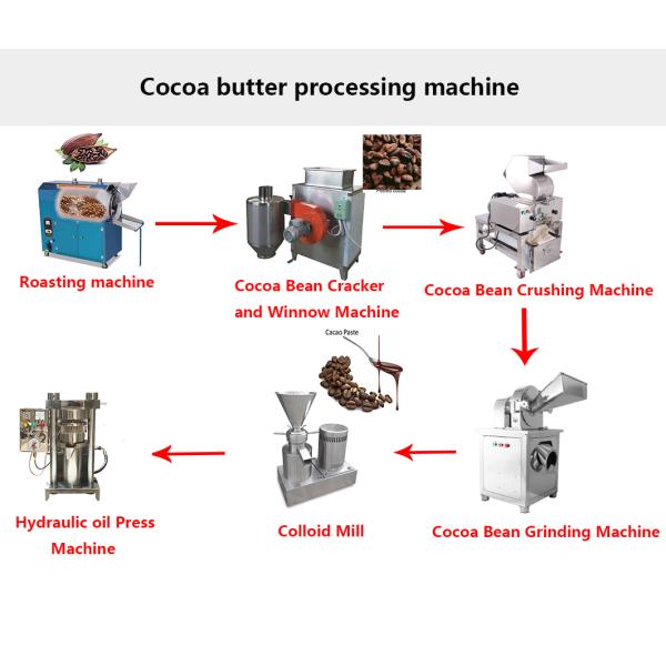 Cocoa Butter Production Line for Food Industry 304 Stainless Steel Cocoa Processing Equipment