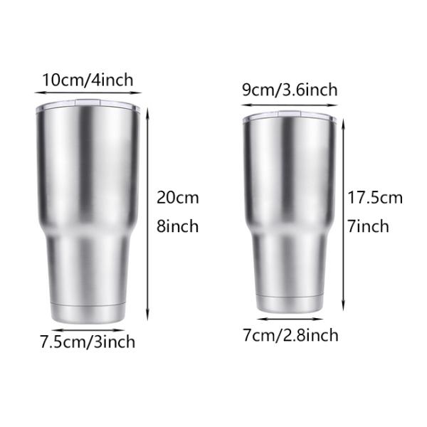 Water Drinking Double Walled Stainless Steel Wine Glasses No Crack