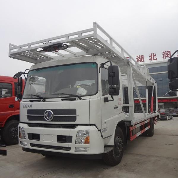 6 Car Capacity Vehicle Car Carrier Hauler Trailer Hydraulic Lifting Double Deck Auto Transport Trailer