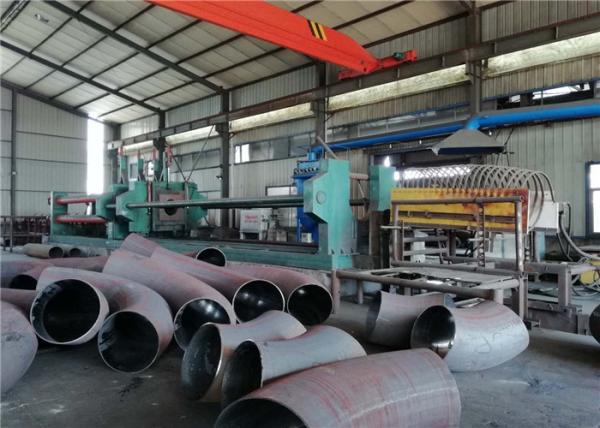 Hot Heating Elbow Making Equipment , Induction Elbow Machine 5 - 120mm Wall Thickness