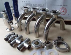 1/2 Inch - 8 Inch Stainless Steel Pipe Fittings Sanitary Elbow , Bend , Tee , Reducer,3A,SMS,DIN