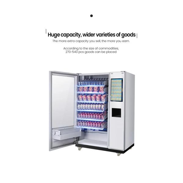 Venda de Coca-Cola de alimentos refrigerados Máquina de venda automática