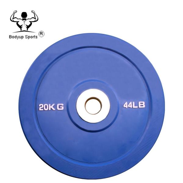 Pure Rubber Barbell Weight Plates , Crossfit Bumper Plates For Competition