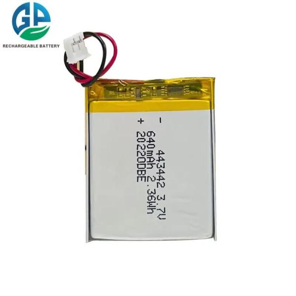 Un38.3 443442 Lithium Polymer Battery Pack 3.7v Rechargeable 600mah 640mah