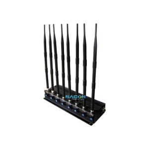 20W Output Power 2.4G 5.8G Signal Jammer with 8 Omni-Directional Antennas and 40m Jamming Range