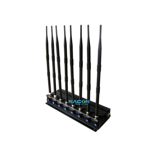 20W Output Power 2.4G 5.8G Signal Jammer with 8 Omni-Directional Antennas and