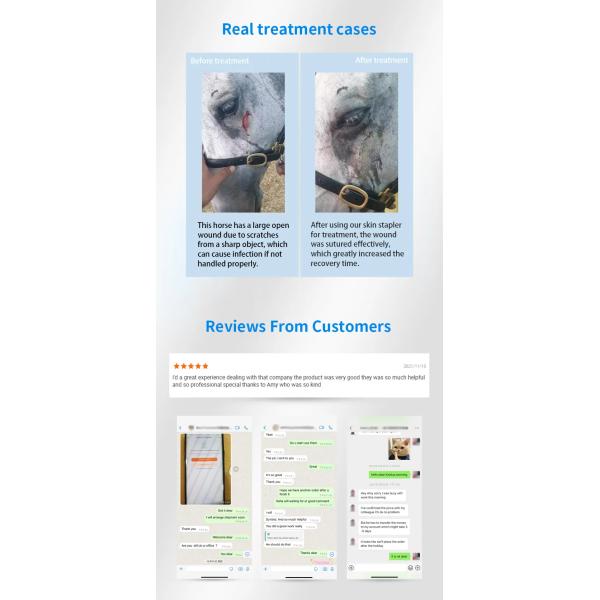 Manipulateur de la peau AZ 35W Extrait d' agrafeur chirurgicale jetable pour vétérinaire