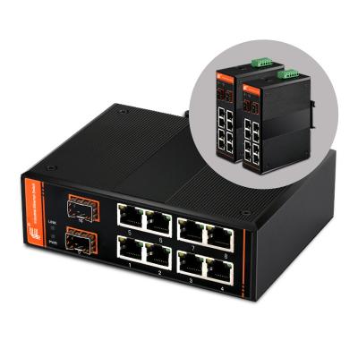 Gigabit Central Ethernet Switch,managed,8x10/100/1000Base-TX + 2x1000Base-FX SFP