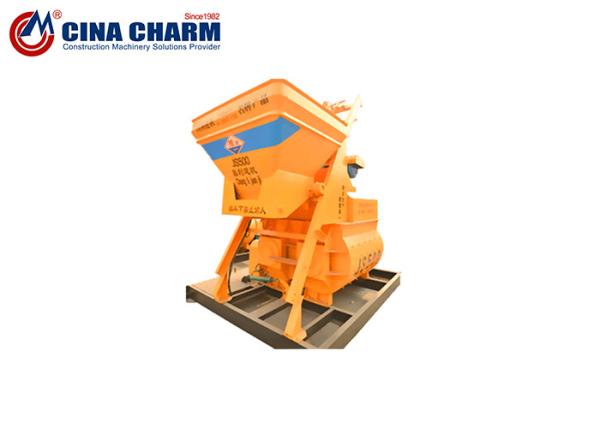 Twin Shaft Charging 800L 25m3/h Js500 Concrete Mixer