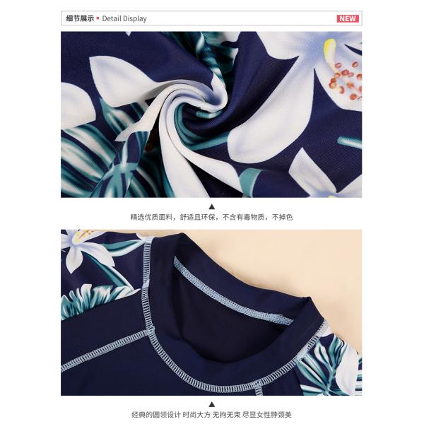 2019 UV Protection Swimming suit for women long sleeve and legs swimwear shorts pants set beach surf clothes swimsuit