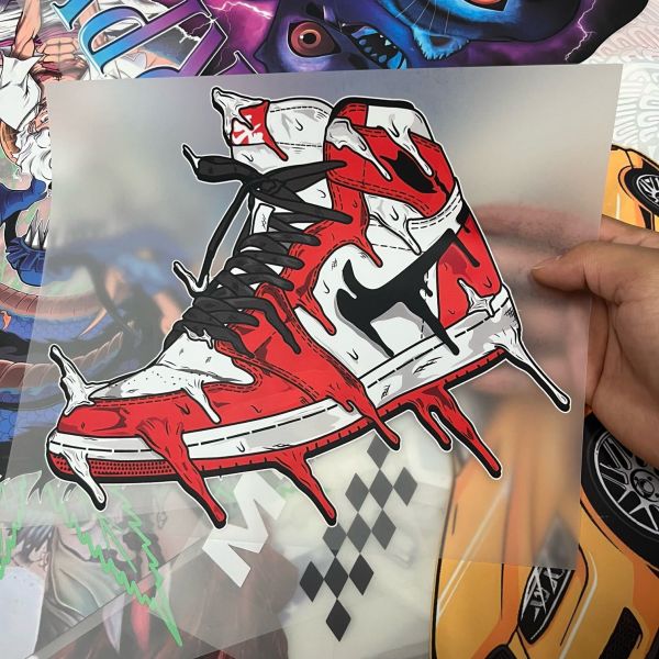Customizable DTF Heat Transfer Stickers – Premium Quality, Ready To Press On Durable PET Film For T-Shirt Branding & Custom Design