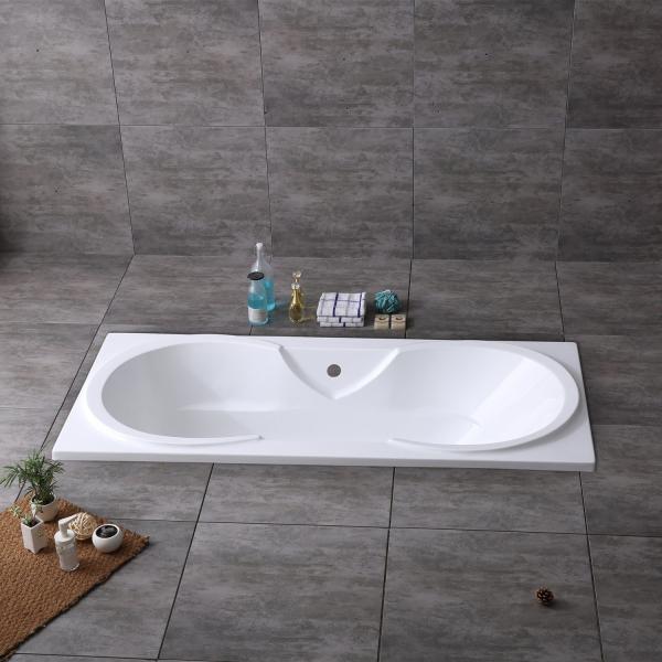 South American Market Oval Acrylic Bathtub with Center Waste Hole in Different Colors
