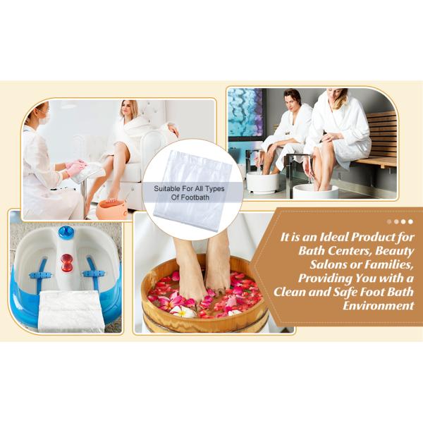 Disposable Foot Tub Liner Portable Bath Basin Bags Plastic Pedicure Spa Bags Thin Large Foot Bath Liners Disposable