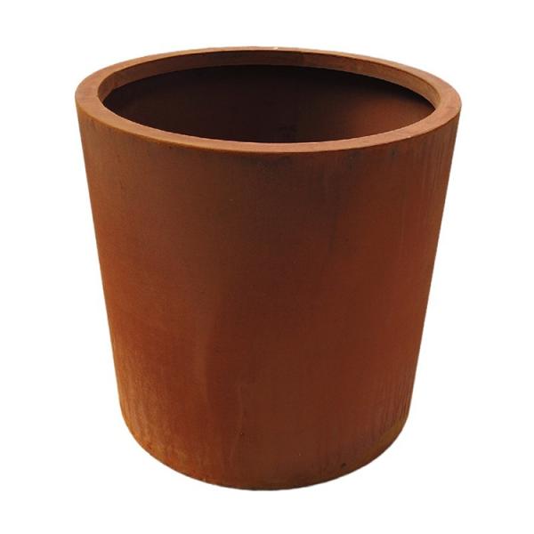1/6 Outdoor Flower Pot Corten Steel Cube Planter Box 2mm Thickness High Strength