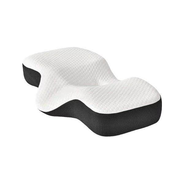 Portable Contoured Memory Foam Pillow Lightweight Contoured Orthopedic Pillow