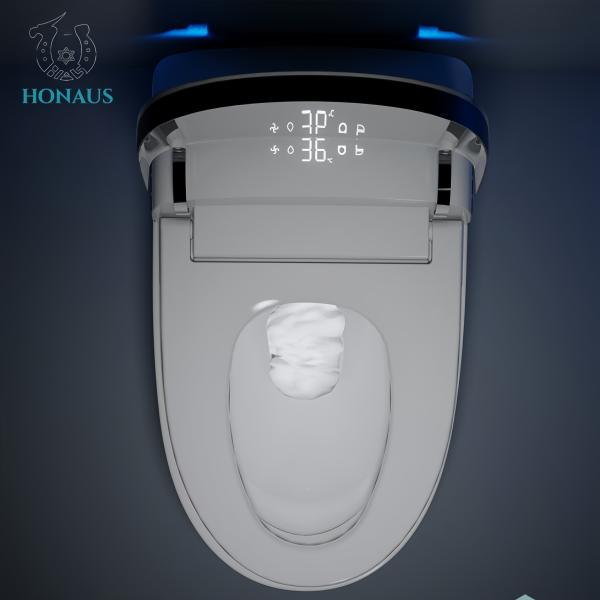 Multi Functions Smart Intelligent Toilet Night Light Ceramic Body Foam Shield