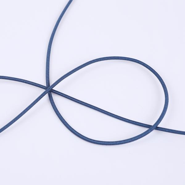 Rosado 2 mm redondo cordón elástico trenzado cuerda elástica para brazaletes