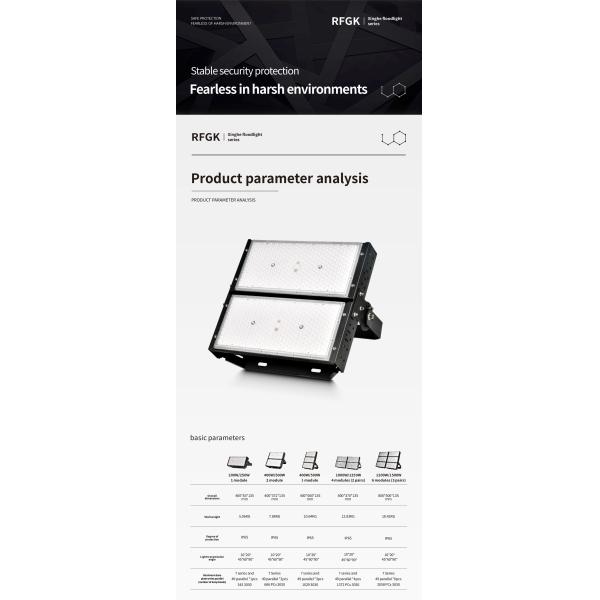 SMD 3030 IP66 400W LED Stadium Lighting Floodlights for Arena Football Pitch