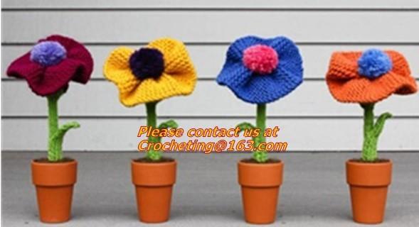 Fashion & Popular Hand Made Crochet Knitted Girl Doll, panda, toy, cotton yarn custom toys