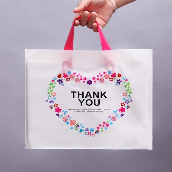 Retail Shopping Bag for Kids Customized Print Disposable Plastic Gift Bag with Handle Easy to Carry