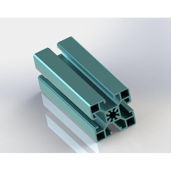 Sky Blue Color 40 * 40 Anodizing T Slot Aluminum Profile For Architectural Use