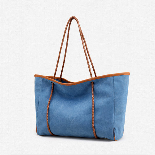 Canvas tote bags in blue black dark green color customize bag promoation gifts