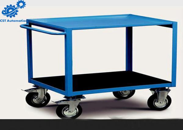 Heavy Duty Folding Platform Trolley 300kg Blue Color Large Loading Capacity