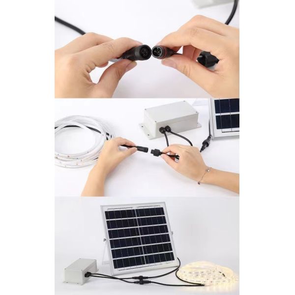 LED Solar String Light With IP65 Waterproof 8 Modes for Patio Garden