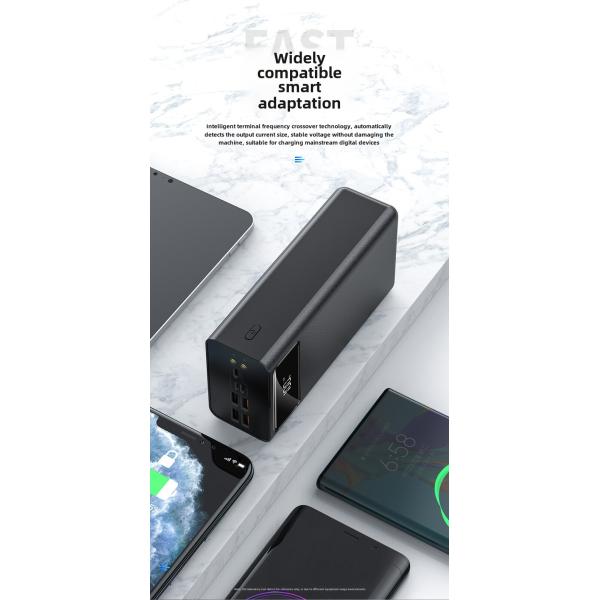 Fast Digital Display Li-Polymer Battery Bank Power Charger 2 in 1 Quick Charger Power Bank 50000mAh Portable Phone Charger