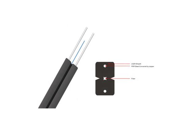 Fiber Optic FTTH Drop Cable 2.0*3.0 Mm Wide Operating Temperature Range