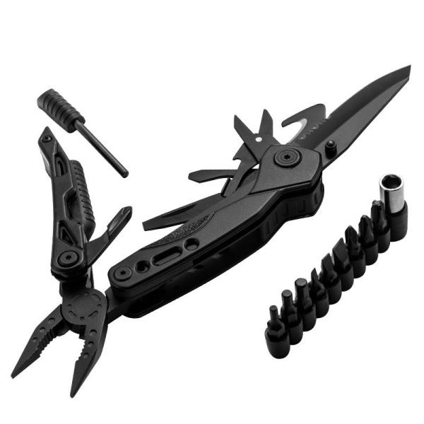 Multifunctional Combination Cutting Plier Black Stainless Steel
