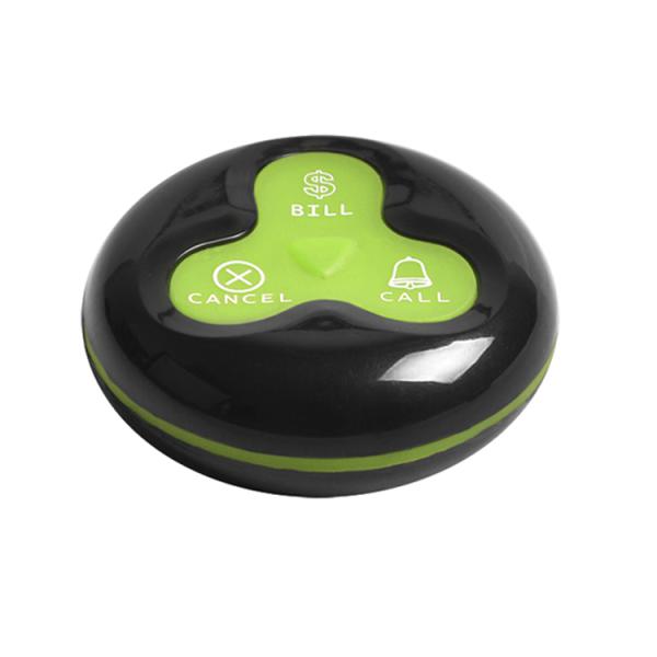 Полностью водонепроницаемый ресторан/кафе беспроводный три ключа стол звонок звонка нажмите кнопку