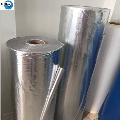 SGS Heat Resistant Membrane Ducting Aluminum Pet Film VMPET Laminate PE Aluminum Foil for Ventilation Flexible Exhaust