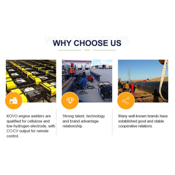 DC Motor Inverter Portable Welding Machine Generator EW400DS-X KOVO 80% Rated Duty Cycle