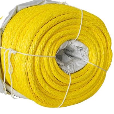 High Strength 10mm 12mm 12 Strand Uhmwpe Fiber Braid Line Marine Sail Rope Yacht