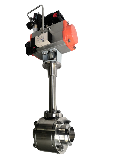 Криогенный пневматический шаровой клапан из нержавеющей стали DN50 для криогенных насосов для СПГ/LOX/LN2/LAR/LCO2