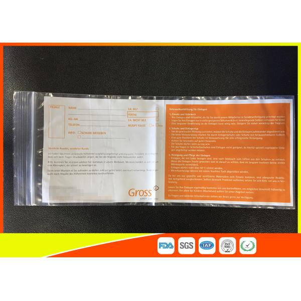 Ldpe Packaging Industrial Ziplock Bags White Board Easy To Write On The Surface