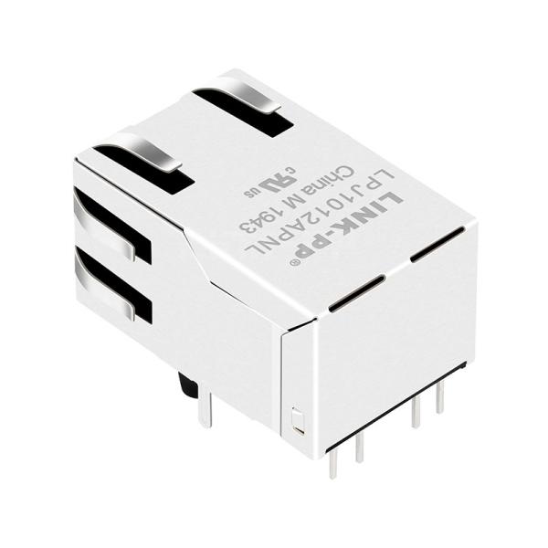 LPJ1012APNL 10/100 Base-T 1 Port Cat5e Jack RJ45 Connector Tab Up Green/Yellow Led