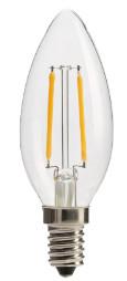 LED Filament 3w candle 300 lumen Indoor lighting bright European royal family transparent retro chandelier crystal lamp