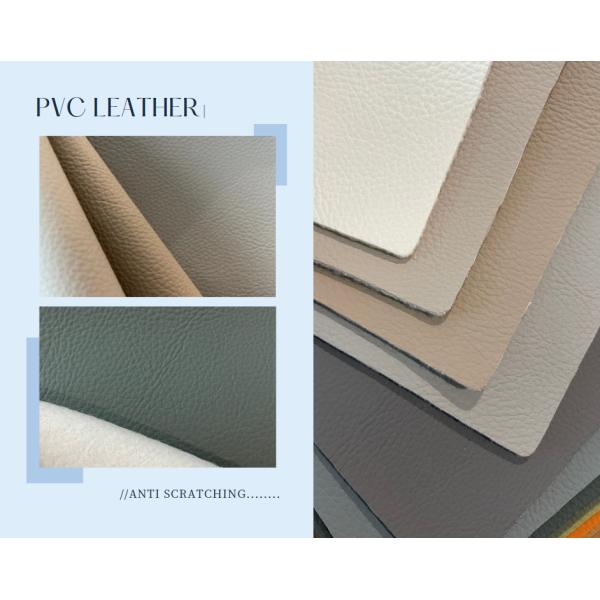 Cuero PVC texturizado Lichi pequeño - Color brillante y a prueba de daños por mascotas