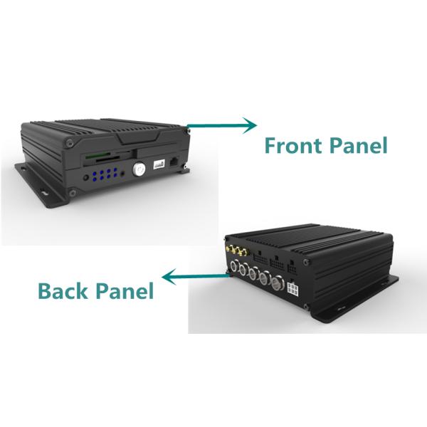 4CH H.264 SD Card Mobile DVR For Vehicles Taxi / Police Car / School Bus