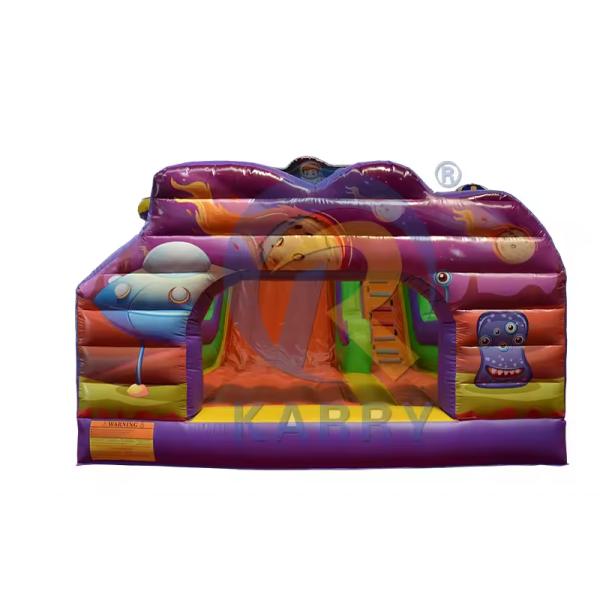 PVC Commercial Wet Dry Space Travel Slide Inflatable Bouncy House for Kids and Adults